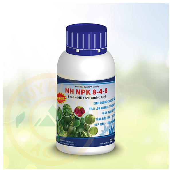 Poly-Liquid (8-4-8+ME+5% Amino acid) - 250ml (60 chai/thùng)